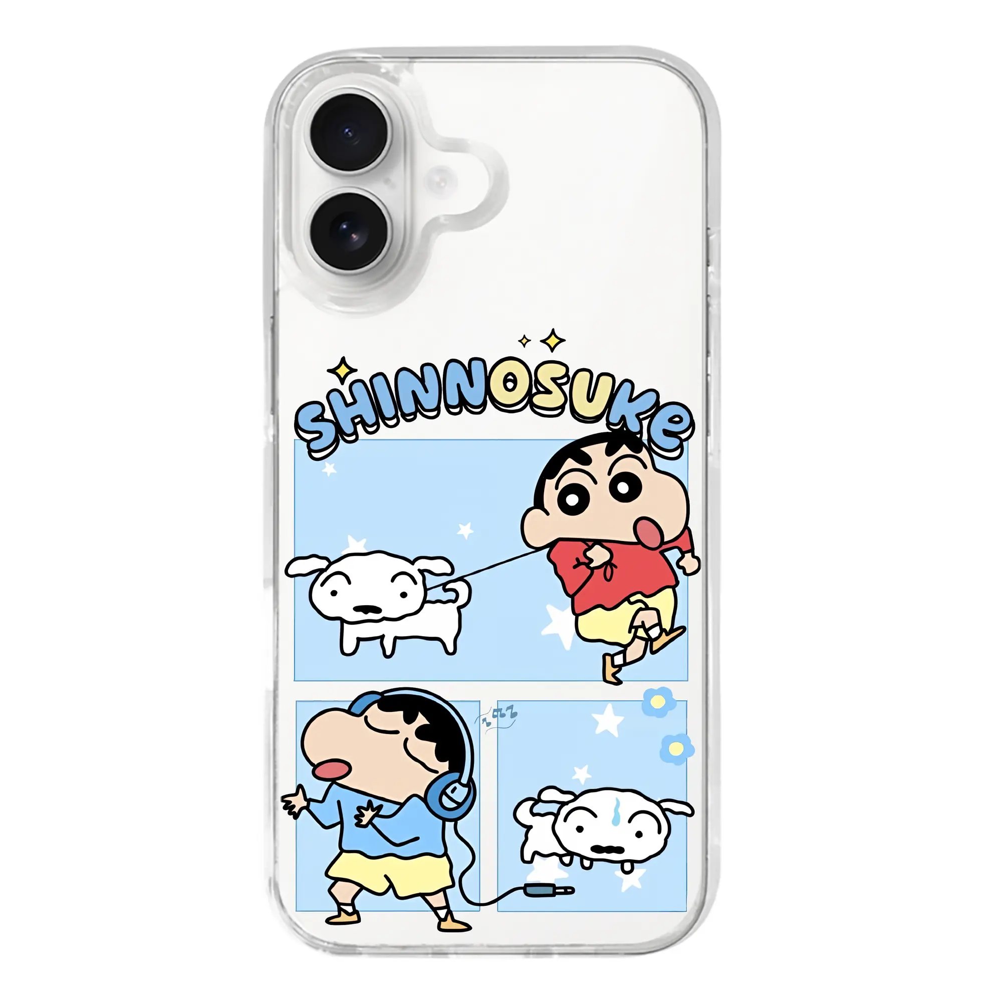 クレヨンしんちゃん グッズ 野原 しんのすけ - iPhone 17シリーズ 透明スマホケース – 薄型・耐衝撃・精密フィット保護カバー